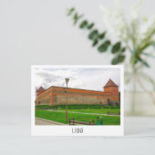 Weißrussland Lida Stadtbild Burg Postkarte (Stehend Vorderseite)