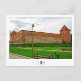 Weißrussland Lida Stadtbild Burg Postkarte