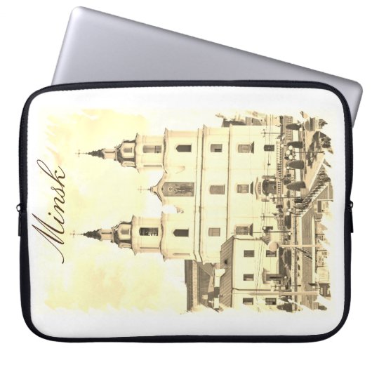 Weißrussland Minsk Architektur Laptop Sleeve Abdec (Vorderseite)