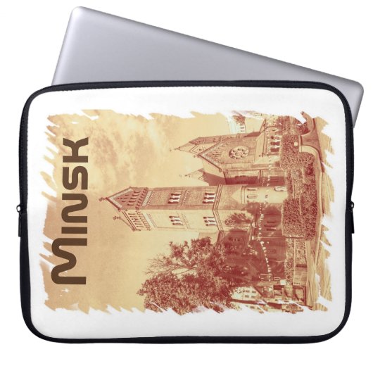 Weißrussland Minsk Architektur Laptop Sleeve Abdec (Vorderseite)