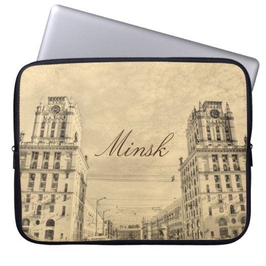 Weißrussland Minsk Architektur Laptop Sleeve Abdec (Vorderseite)