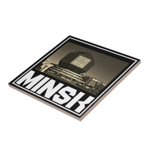 Weißrussland Minsk Architektur Stadtbild П л и т а Fliese