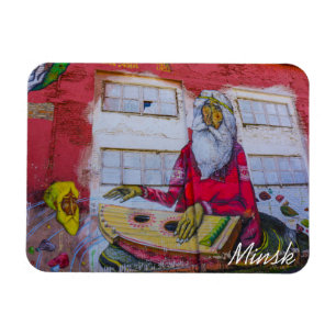 Weißrussland Minsk Architektur Stadtbild Graffiti Magnet