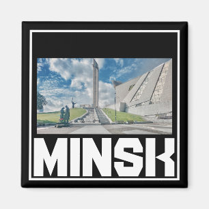 Weißrussland Minsk Architektur Stadtbild Magnet