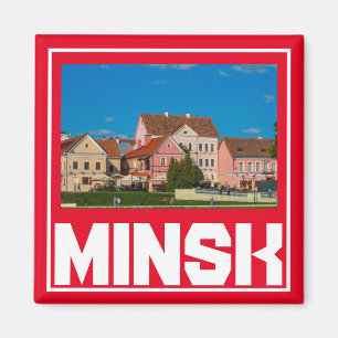 Weißrussland Minsk Architektur Stadtbild Magnet
