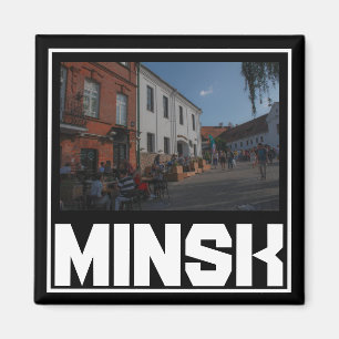 Weißrussland Minsk Architektur Stadtbild Magnet