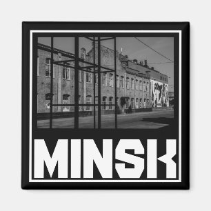 Weißrussland Minsk Architektur Stadtbild Magnet