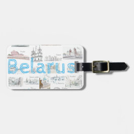 Weißrussland Minsk Brest Architektur Gepäcktag Gepäckanhänger