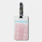 Weißrussland Minsk Brest Architektur Gepäcktag Gepäckanhänger (Rückseite vertikal)