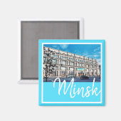 Weißrussland Minsk City Architecture Magnet (Vorderseite/Rückseite)