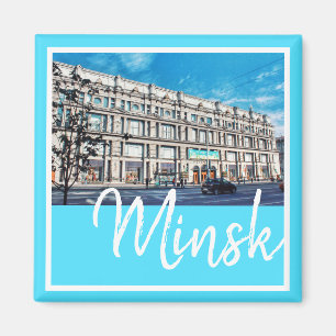 Weißrussland Minsk City Architecture Magnet