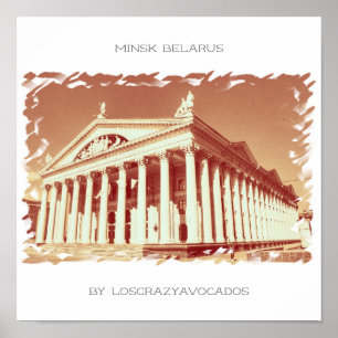 Weißrussland Minsk City Architecture Nature Poster