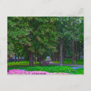 Weißrussland Minsk Park Leben Stadtbild Natur Postkarte