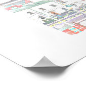 Weißrussland Minsk Styized Architecture Sketch Pos Poster (Ecke)