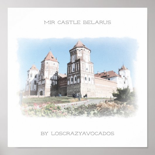 Weißrussland Mir Castle Architecture Nature Poster (Vorne)