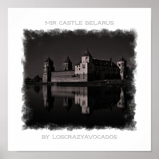 Weißrussland Mir Castle Architecture Nature Poster (Vorne)