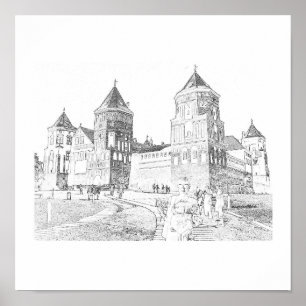 Weißrussland Mir Castle Architecture Nature Poster