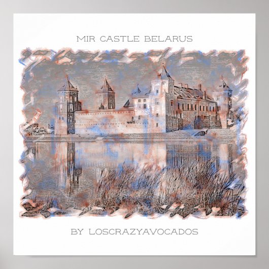 Weißrussland Mir Castle Architecture Nature Poster (Vorne)