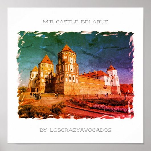 Weißrussland Mir Castle Architecture Nature Poster (Vorne)