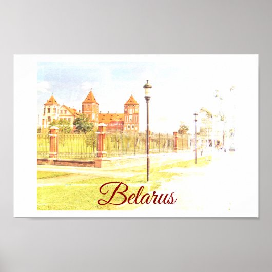 Weißrussland Mir Castle Architecture Nature Poster (Vorne)
