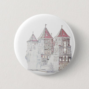 Weißrussland Mir Schloss Architektur Button