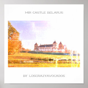 Weißrussland Mir Schloss Architektur Natur Poster