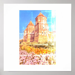 Weißrussland Mir Schloss Architektur Natur Poster
