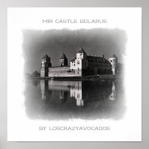 Weißrussland Mir Schloss Architektur Natur Poster