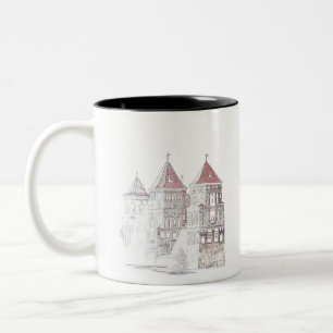 Weißrussland Mir Schloss Architektur Zweifarbige Tasse