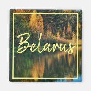 Weißrussland Natur Seen Flüsse Landschaft Magnet