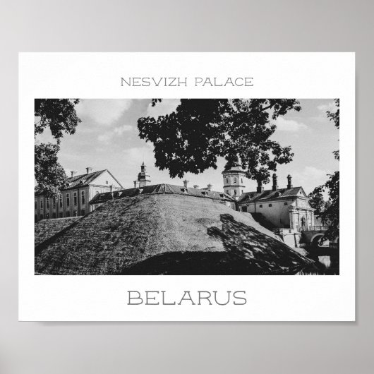 Weißrussland Nesvizh Palace Architecture Nature Po Poster (Vorne)