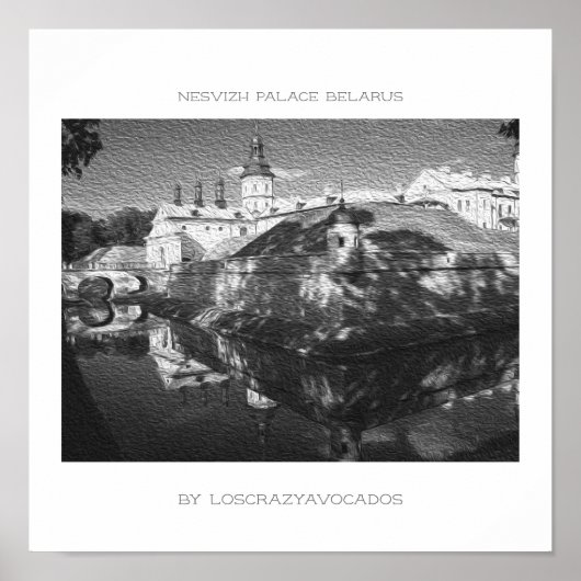 Weißrussland Nesvizh Palace Architecture Nature Po Poster (Vorne)