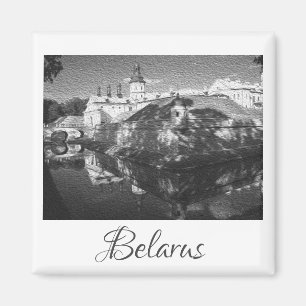 Weißrussland Neswisch-Palast Architektur Natur Mag Magnet