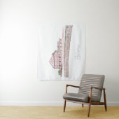 Weißrussland Orsha Architecture City Sketch Tapest Wandteppich (Beispiel)