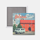 Weißrussland Orsha Architecture Red Mill Magnet (Vorderseite/Rückseite)