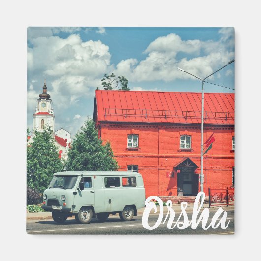 Weißrussland Orsha Architecture Red Mill Magnet (Vorne)