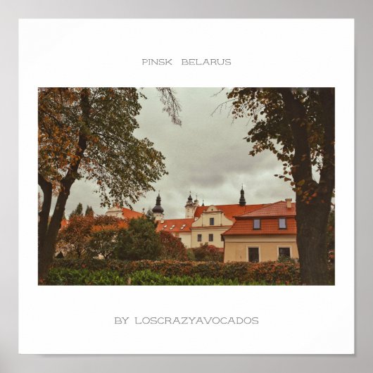 Weißrussland Pinsk Architecture Nature Poster (Vorne)