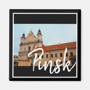 Weißrussland-Pinsk-Kirchenarchitektur Magnet