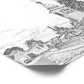 Weißrussland Porechye Parecca Architektur Kirche Poster (Ecke)