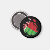 Weißrussland-Rippe Magnet (Vorderseite/Rückseite)