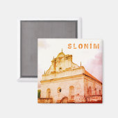 Weißrussland Slonim Große Synagoge-Architektur Magnet (Vorderseite/Rückseite)