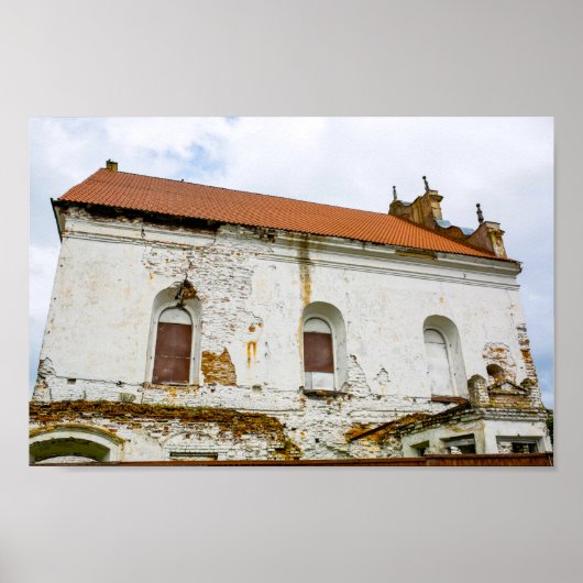 Weißrussland Slonim Große Synagoge-Architektur Poster (Vorne)