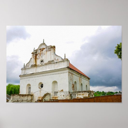 Weißrussland Slonim Große Synagoge-Architektur Poster (Vorne)