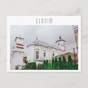 Weißrussland-Slonim-katholische Kirchenarchitektur Postkarte