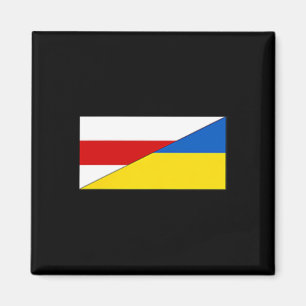 Weißrussland Ukraine Flagge Belarussisch Ukrainisc Magnet