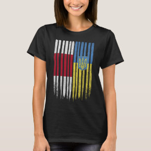 Weißrussland Ukraine Weißrussisch Ukrainisch Flagg T-Shirt