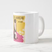 Weißrussland Vintage Reiseplakat Jumbo-Tasse (Vorderseite Rechts)