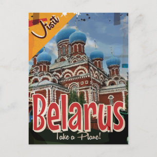 Weißrussland Vintage-Reiseposter Postkarte
