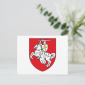 Weißrussland-Wappen Postkarte (Stehend Vorderseite)