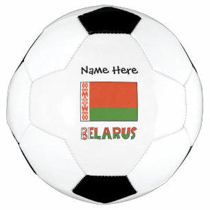 Weißrussland Weißrussische Flagge Personalisiert Fußball